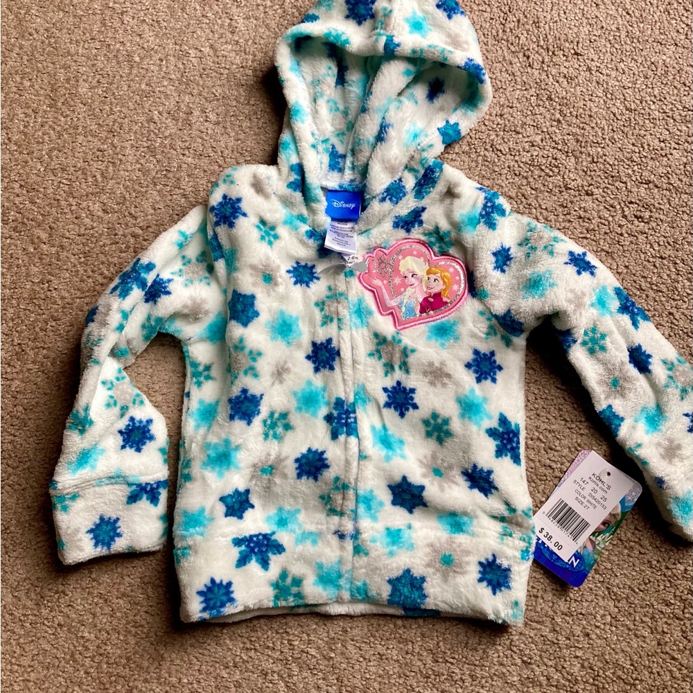 2 Disney Kids Snowflake Patterned Hoodie
